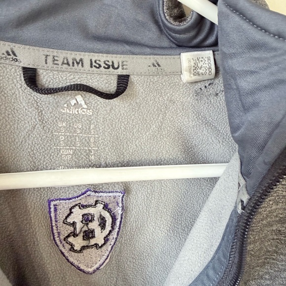 Adidas Gray Fleece with Embroidered Crest - Picture 4 of 4
